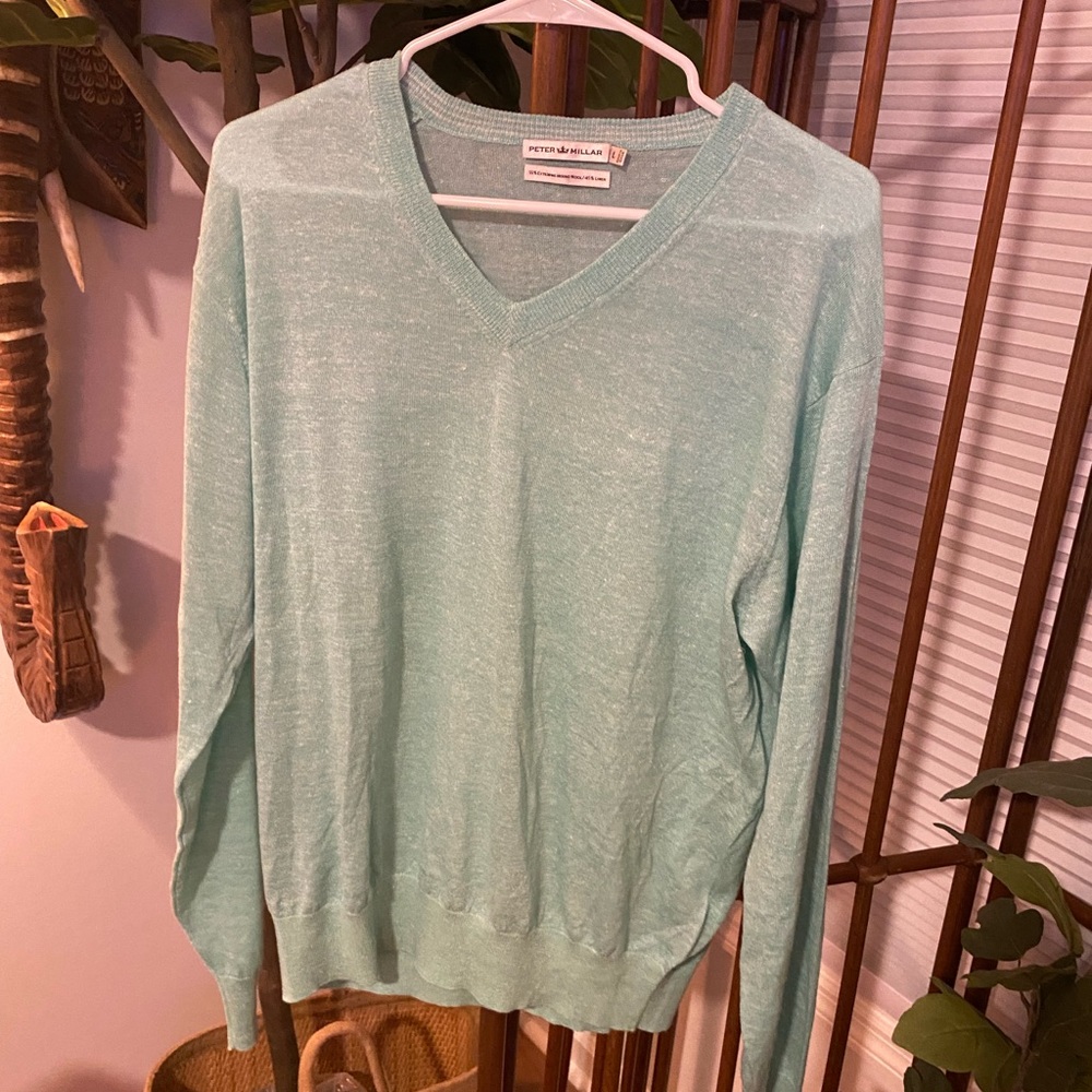 Peter Millar Merino Wool/Linen Sweater